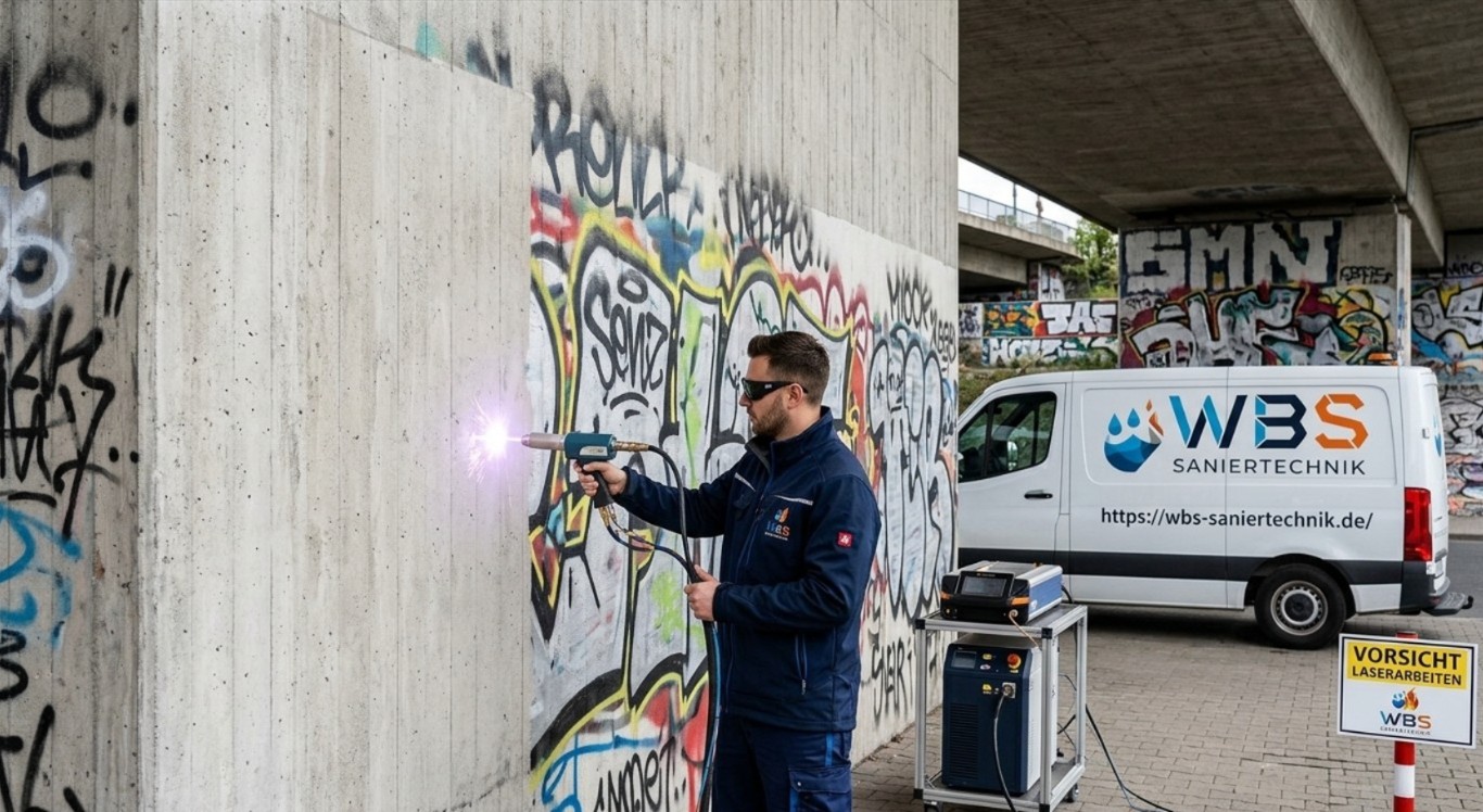 Laserreinigungsgerät im Einsatz in Oelshausen